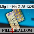 Mfg Lic No G 25 1325 new06